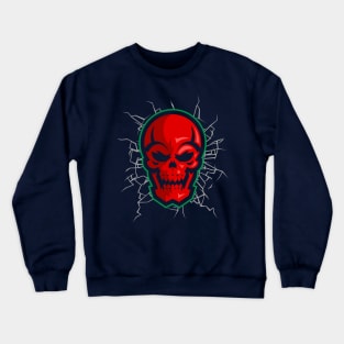 Red Skull Crewneck Sweatshirt